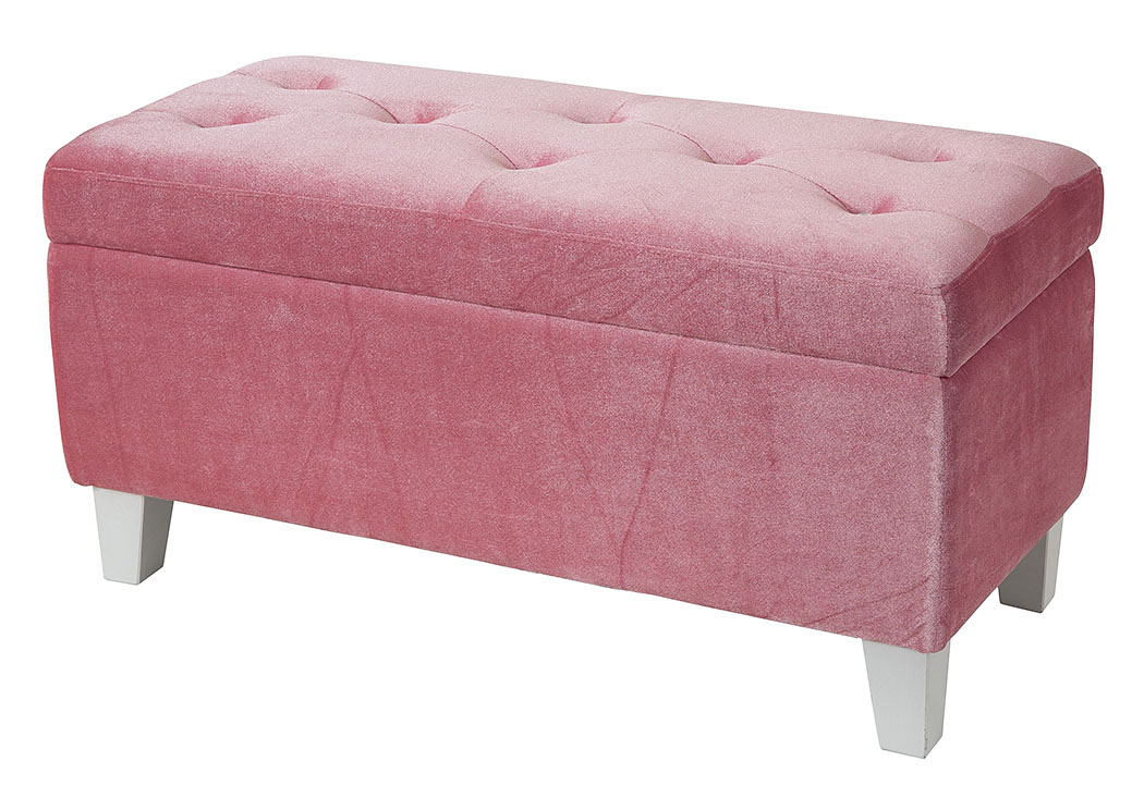 Pink on sale storage seat